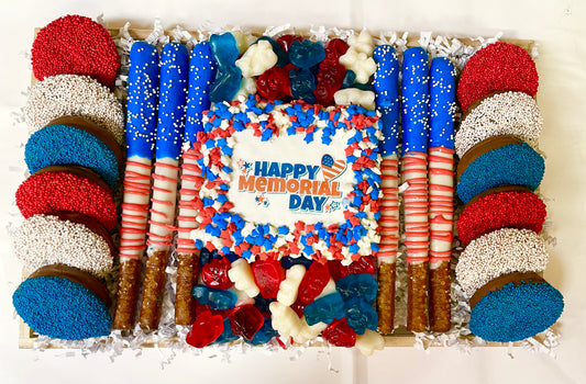Red, White & Blue Favorites Platter  Sweeties Candy Cottage   