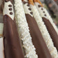 Bride & Groom Pretzel Rods chocolate Sweeties Candy Cottage   