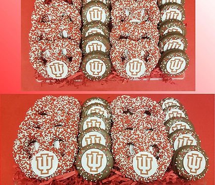 Custom Pretzel & Oreo PlatterCustom Logo Chocolate PlatterCelebrate any occasion with our a custom made pretzel and oreo platters, decorated with your desired logo and colors!