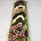 Gourmet Pretzel TrayChocolate Covered Pretzel PlatterA nice gift presentation of gourmet chocolate covered pretzels. Affordable as a gift for virtually any occasion. Ribbon color and pretzel toppings vary per season.
S