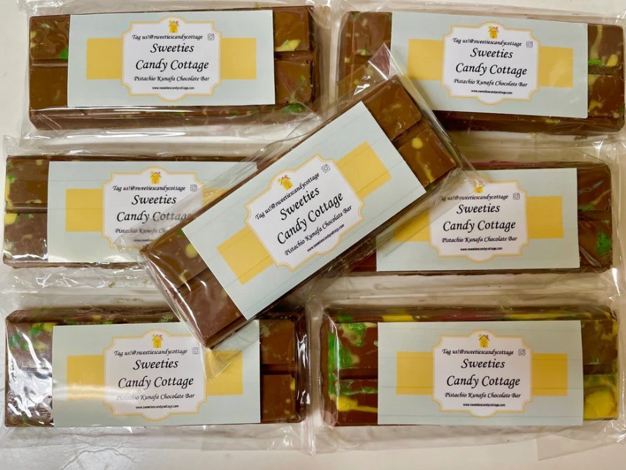 Viral Dubai Pistachio Kunafa Chocolate Bar: A Must-Try Treat! - Sweeties Candy Cottage