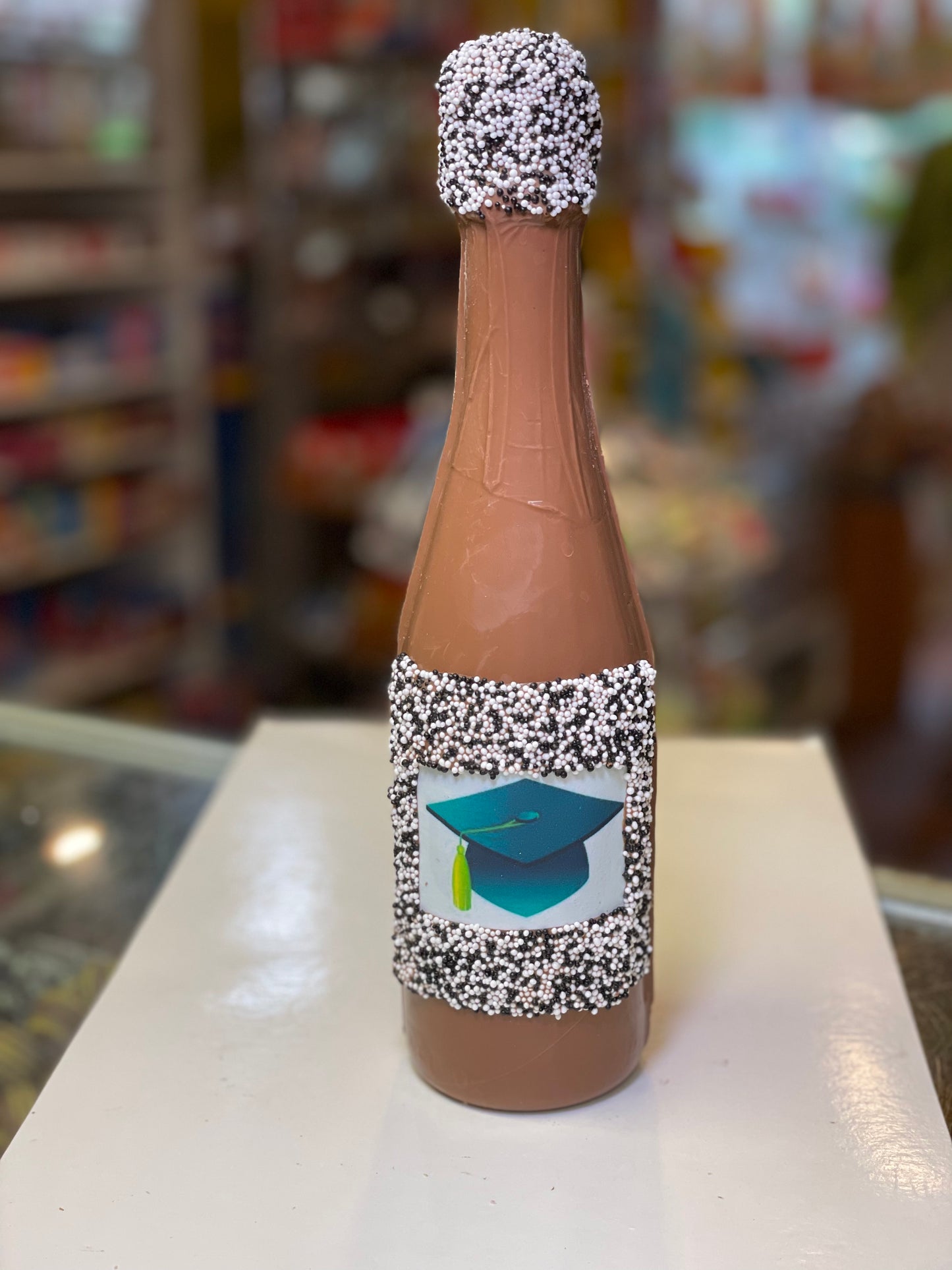 Custom Chocolate Champagne Bottle - Sweeties Candy Cottage