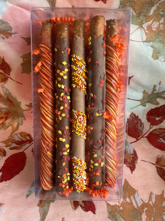 Thanksgiving Pretzel Rod Gift Box - Sweeties Candy Cottage