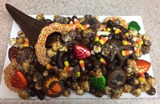 Chocolate Cornucopia - A Sweet Harvest of Delight Chocolate Gift Platter Sweeties Candy Cottage   