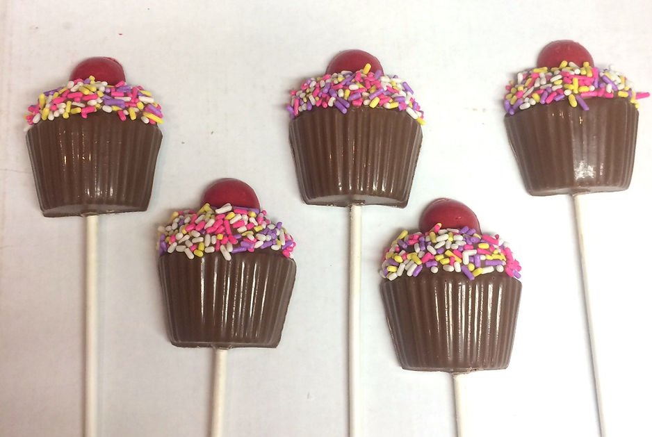 Cupcake Chocolate Lollipops Chocolate Lollipop Sweeties Candy Cottage   