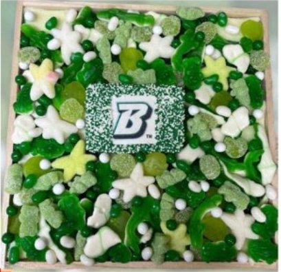 Custom Candy Boardcandy giftBe ready with a sweet tooth with a custom made candy board, decorated with your desired logo and colors!