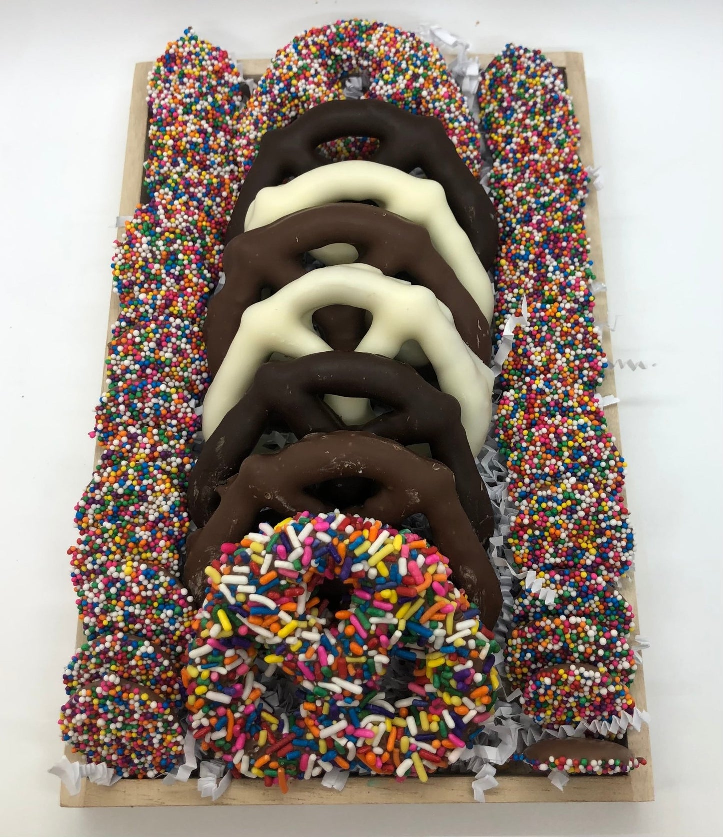 Gourmet Chocolate & Pretzel Tray - Sweeties Candy Cottage