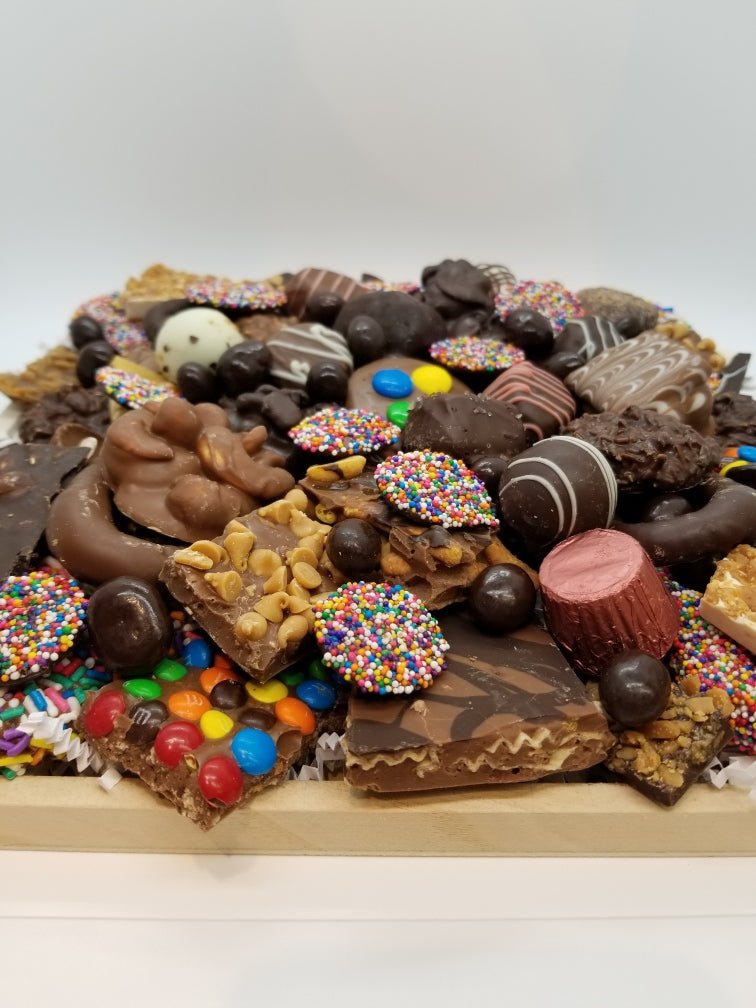 Holiday Gourmet Chocolate Tray - Sweeties Candy Cottage