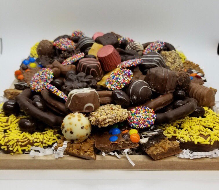 Holiday Gourmet Chocolate Tray - Sweeties Candy Cottage