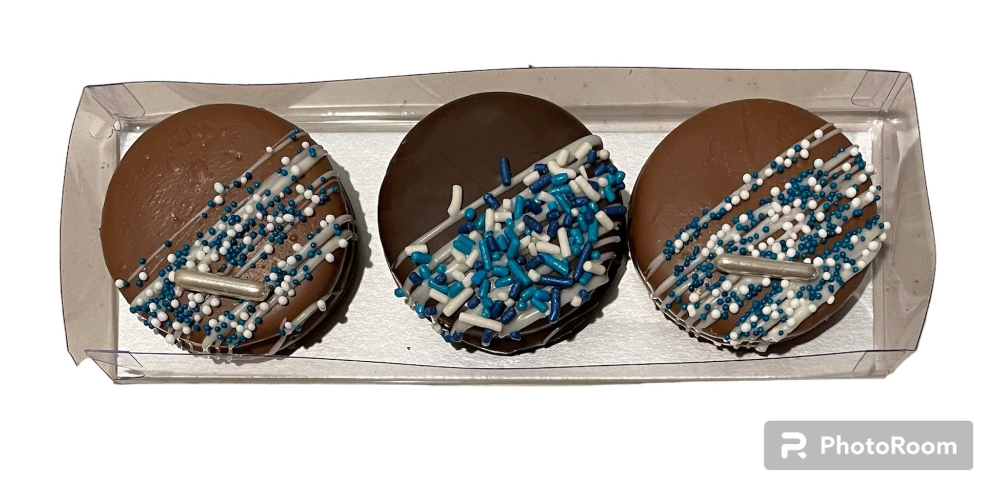 Winter/Chanukah Oreos Chocolate covered Oreos Sweeties Candy Cottage   